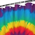 thumbnail image 3 of Colorful Rainbow Tie Dye Spiral Pattern Shower Curtain 84"x72" ,Bathroom Decorative Shower Curtains Set with 12 Hooks,Modern Waterproof Washable Shower Curtain, 3 of 6
