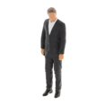 thumbnail image 2 of Figuras de personas masculinas perfke pintadas a mano realistas Plástico Traje negro modelo de resina 1:64, 2 of 6