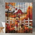 thumbnail image 2 of Thanksgiving Labrador Retriever Pilgrim Grateful, Thankful, Blessed Fall Welcome Shower Curtain Lab Dog Lover Gifts Waterproof Bathroom Bathtub Curtain - 00021, 2 of 5