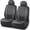 Gray, variant on Road Comforts Sport Car Seat Covers Set, Leather Front Seat Protectors, Breathable Comfortable Auto Seat Covers, Anti-Slip Universal Fit for Cars, SUVs & Trucks, Beige