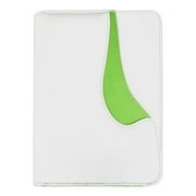 Sweda Leather Senior Padfolio with a Calculator, Business Portfolio with Lined Notepad and Pen Loop - Green