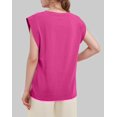 thumbnail image 4 of Women Summer Casual Tank  Pink L, 4 of 6