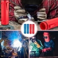 thumbnail image 4 of 4 Piezas Tubo de Almacenamiento de Varillas de 14 Pulgadas Contenedor de Varillas de Soldadura A Prueba de Aire Impermeable Rojo y Azul, 4 of 6