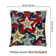 thumbnail image 4 of nygtbtfer Pillow Covers Stars Floral Decor American Flag Holiday Pillow Case Decorations for Sofa Couch White, 4 of 7