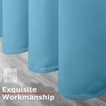 thumbnail image 3 of Ample Decor 1 Panel 46 x 63 inch 100% Polyester Blackout Curtains, Noise Reducing - Light Blue, 3 of 6