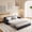 Grey, variant on 66" Queen Pull Out Sofa Bed, 3-in-1 Convertible Sleeper Sofa with Side Storage, Multi-Functional Velvet Loveseat Bed for Living Room, Black