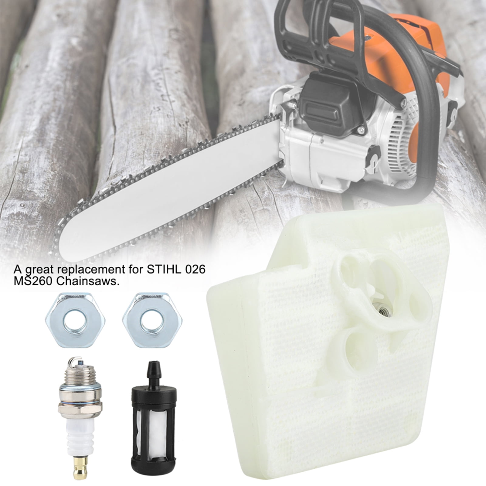 Chainsaw Filter Kit, Chainsaw Fuel Filter, High Reliability Metal