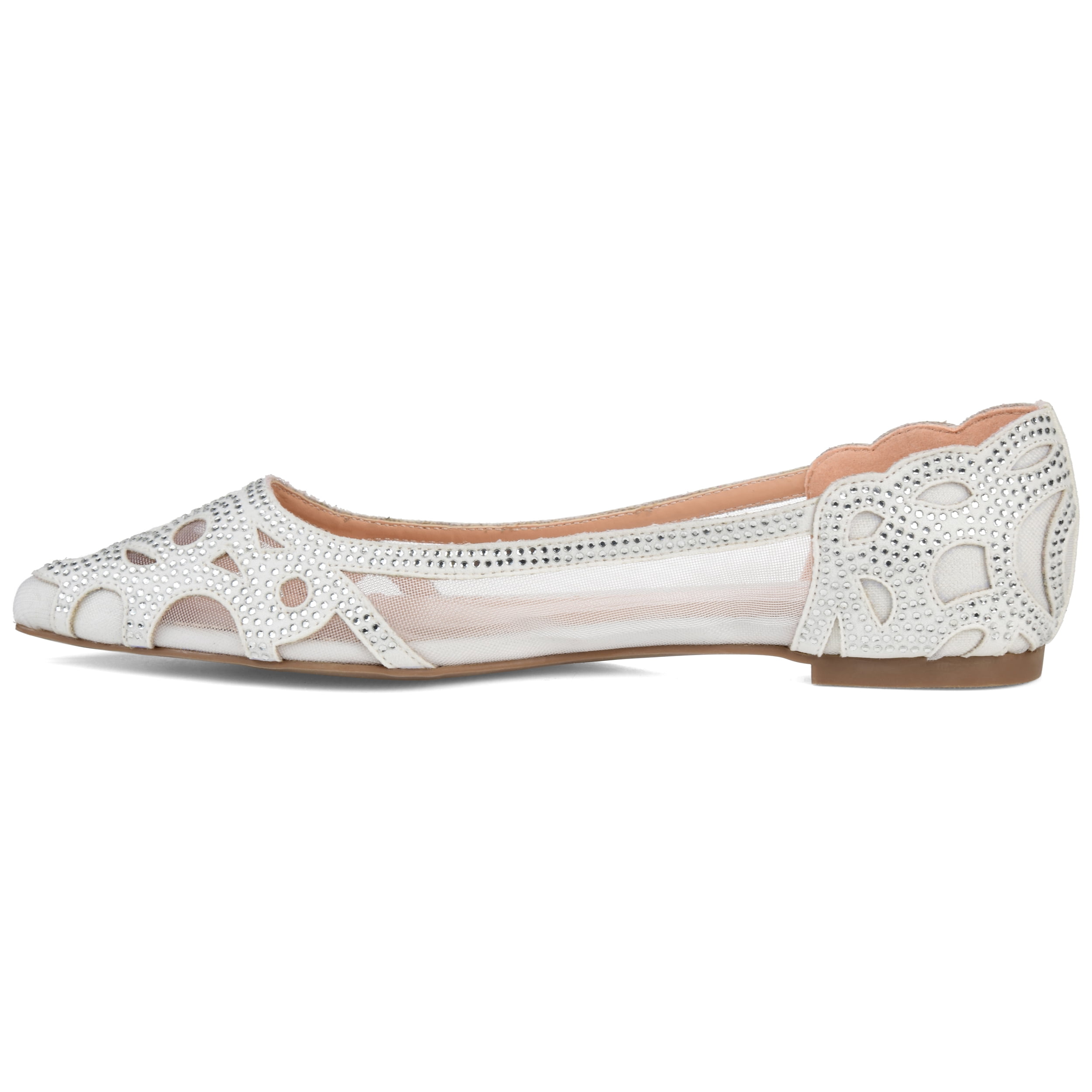 Journee Womens Batavia Slip On Pointed Toe Ballet Flats, Widths Available