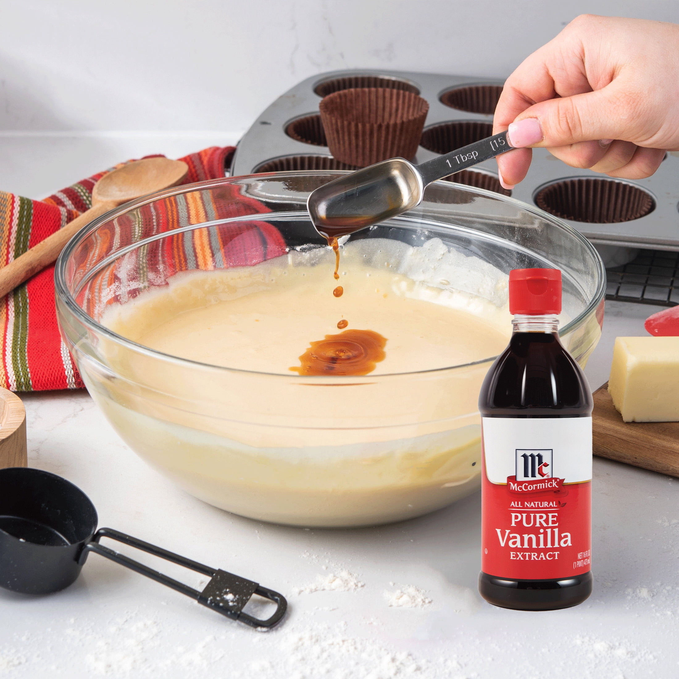 McCormick Pure Vanilla Extract, 16.0 fl oz Bottle