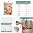 thumbnail image 6 of Fall Thanksgiving Tie Up Curtains 45 Inches Long, Kitchen Window Curtains Over Sink, Blue Pumpkin Sunflower Bird Wood Door Small Window Curtains Balloon Curtains Valances for Bedroom/Cafe 34"x45", 6 of 8