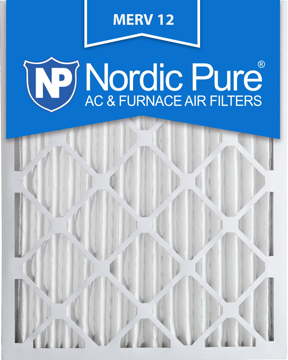 Nordic Pure 20x24x1 MERV 12 Pleated AC Furnace Air Filters 4 Pack 