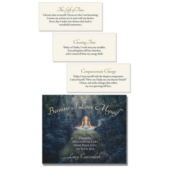 Because I Love Myself Affirmation Deck: Healing Messages of Love from Your Soul to Your Self, (Hardcover)