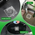 thumbnail image 7 of 80 Pack Disposable Shower Drain Hair Catcher Square, 4.1 In Mesh Drain Covers Stickers, Flat Shower Hair Trap Stopper Collector Filter for Bathroom Laundry Bathtub Sink Kitchen White, 7 of 7