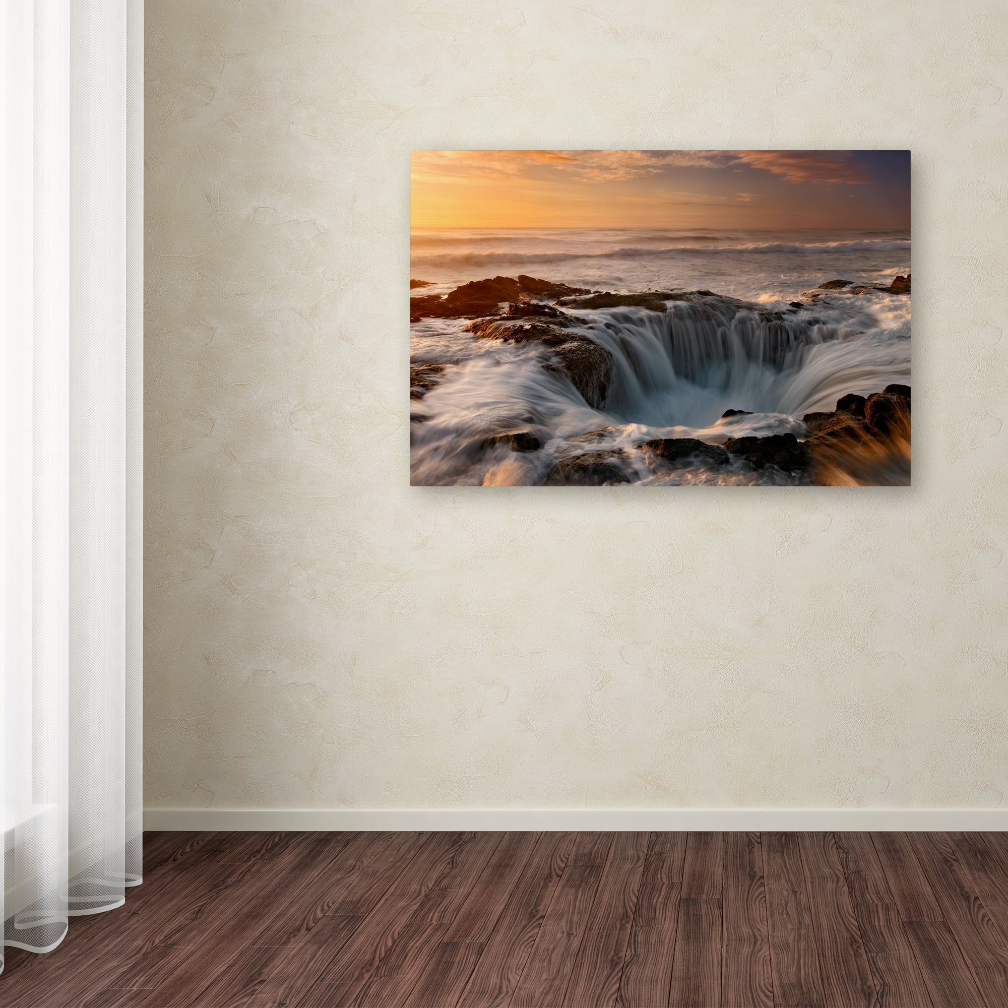 Trademark Fine Art 'Oregon Thor's Well' Canvas Art by Mike Jones Photo