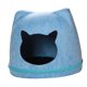thumbnail image 4 of Casa de fieltro para gatos, extraíble, acogedora, con cremallera, cama cálida para gatos Azul, 4 of 9