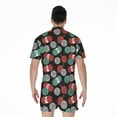 thumbnail image 2 of Crochet Yarn Pattern Short Sleeve Men'S Rompers Casual Summer Jumpsuits Outfit, 2 of 4