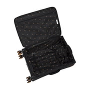 it luggage Compartment 3 Piece Set Softside 8 Wheel Expandable Luggage Suticase Spinner, Black