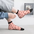 thumbnail image 2 of Rocae Smiling Pink Pumpkins for Premium Adult Socks,Comfortable, Breathable, and Durable Socks, Perfect for Everyday Wear, 2 of 7