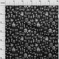 thumbnail image 3 of oneOone Rayon Black Fabric Asian Floral Block Craft Projects Decor Fabric Printed by The Yard 56 Inch Wide, 3 of 4