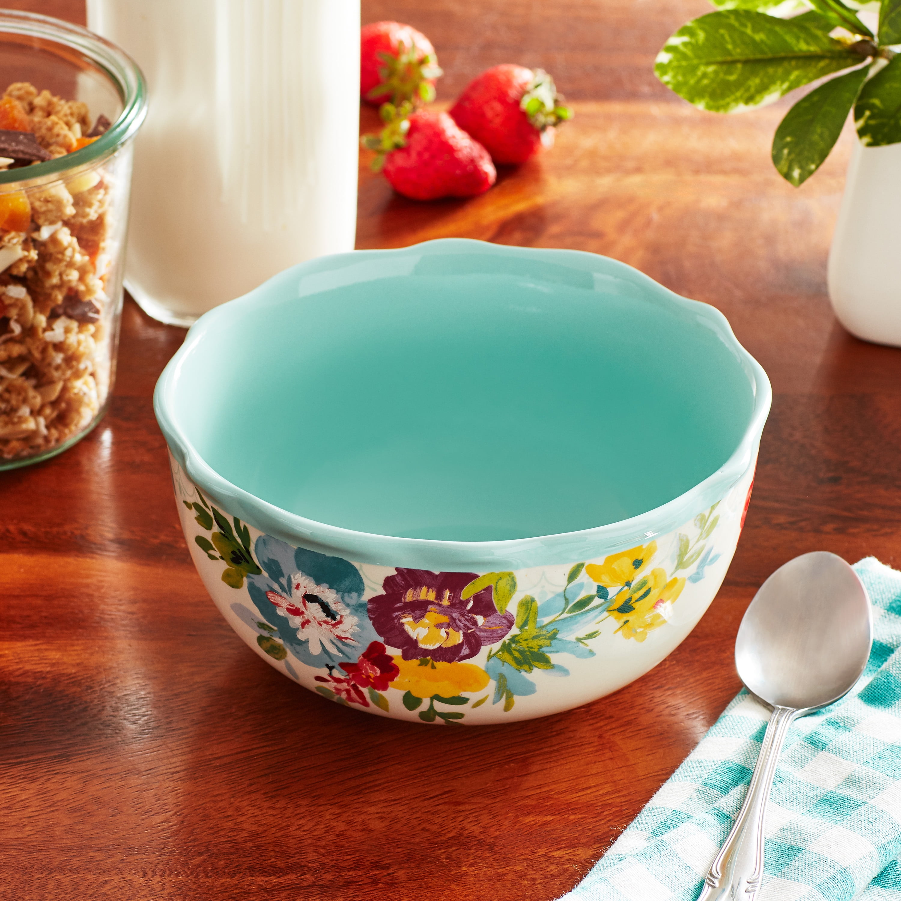 The Pioneer Woman Sweet Romance Ceramic Bowl, Blue