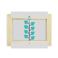thumbnail image 1 of Bule Tree Cartoon Desktop Decorate Photo Frame Picture Art Painting 5x7 inch, 1 of 3