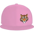 thumbnail image 2 of Tiger Face Flat Bill Hats Teens Cool Snapback Baseball Cap Unisex, 2 of 9