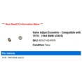 thumbnail image 2 of Valve Adjust Eccentric - Compatible with 1978 - 1984 BMW 633CSi 1979 1980 1981 1982 1983, 2 of 2