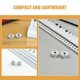 thumbnail image 3 of NUOLUX 50Ud Cubiertas Para LED De Plástico Plateado Ideal Para Decorar Patios Y, 3 of 8