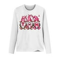 thumbnail image 3 of AOOCHASLIY Caring for Women's Tops Empowering Anti Breast Cancer Awareness Bow Pattern Printing T-Shirt - Soft, Breathable, Crew Neck, Short Sleeve, Relaxed Fit, Casual Wear for Women, 3 of 4