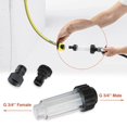 thumbnail image 3 of Water Filter for Garden Hose, 2 Pieces 3/4 Inch Water Prefilter Water Filter Set with 4 Filter Elements & 2 Quick Adapters, 3 of 5