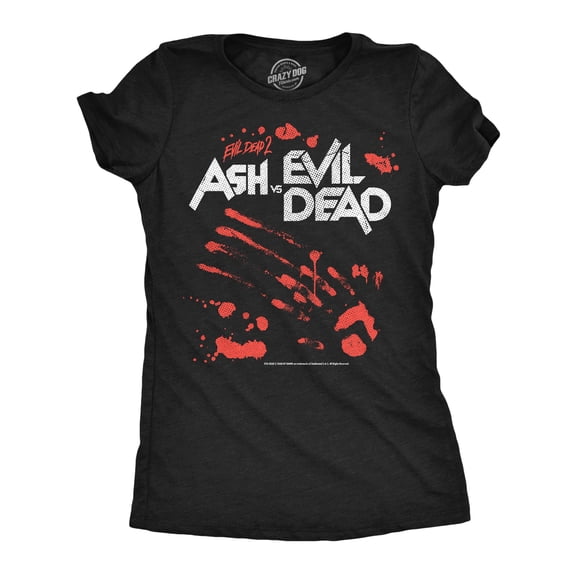 Womens Funny T Shirts Ash Vs Evil Dead Horror Movie Tee For Ladies Womens Graphic Tees