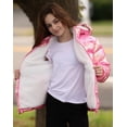 thumbnail image 4 of Aideaone Girls Puffer Jacket Packable Hooded Warmth Padded Winter Coat Metallic Shine Outerwear 10-12Years, 4 of 8