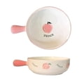 thumbnail image 1 of 600ML Circular Double Ear Handle Baking Tray Ceramic Baking Tray, Home Oven Baking Hand Drawn, 1 of 3