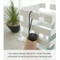 thumbnail image 4 of Yamazaki Home Umbrella Stand - Two Styles, White, Steel, Square,  Holds 4 umbrellas, No Assembly, 4 of 7