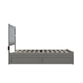 thumbnail image 2 of AFI NoHo Wood Full Bed with Footboard and Twin Trundle in Grey, 2 of 12