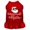 Red, variant on Mirage Pet 16 in. Original Hipster Screen Print Dog Dress - Red, Extra Large