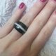 thumbnail image 3 of Anillo de cerámica en blanco y negro transparente romántico de lujo, joyería para mujer, accesorios, anillo de joyería de moda con cristal brillante, 7, blanco, 3 of 5