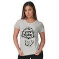 thumbnail image 3 of Caturday Morning Cats Coffee Lovers Womens Slim Fit Graphic Tee Brisco Brands M, 3 of 5