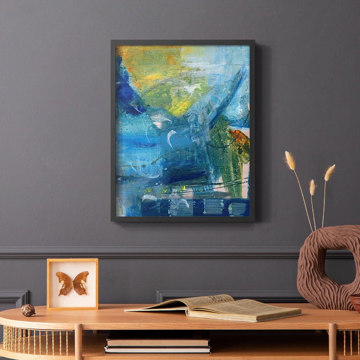 Spring Winds IV in Black Solid Wood 8 x 10 Framed Print