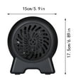 thumbnail image 2 of WIFKLSIIPG Mini Heater Heating Home Office Desktop Heater Heater Heater Mini Portable Heater Quick Heat Office Home Convenient Portable Fast Heating Energy Saving Heater(Black), 2 of 8