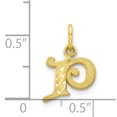 thumbnail image 3 of 10K Yellow Gold Initial P Charm, 3 of 3