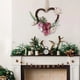 thumbnail image 5 of Guirnalda de ratán en forma de corazón con flores artificiales para colgar en la pared, ideal para bodas, puertas y sillas. Decoración para el hogar.,Wsvlmg, 5 of 8