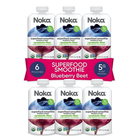Noka Superfood Blueberry Beet Blend - Case Of 6 - 4.22 Oz
