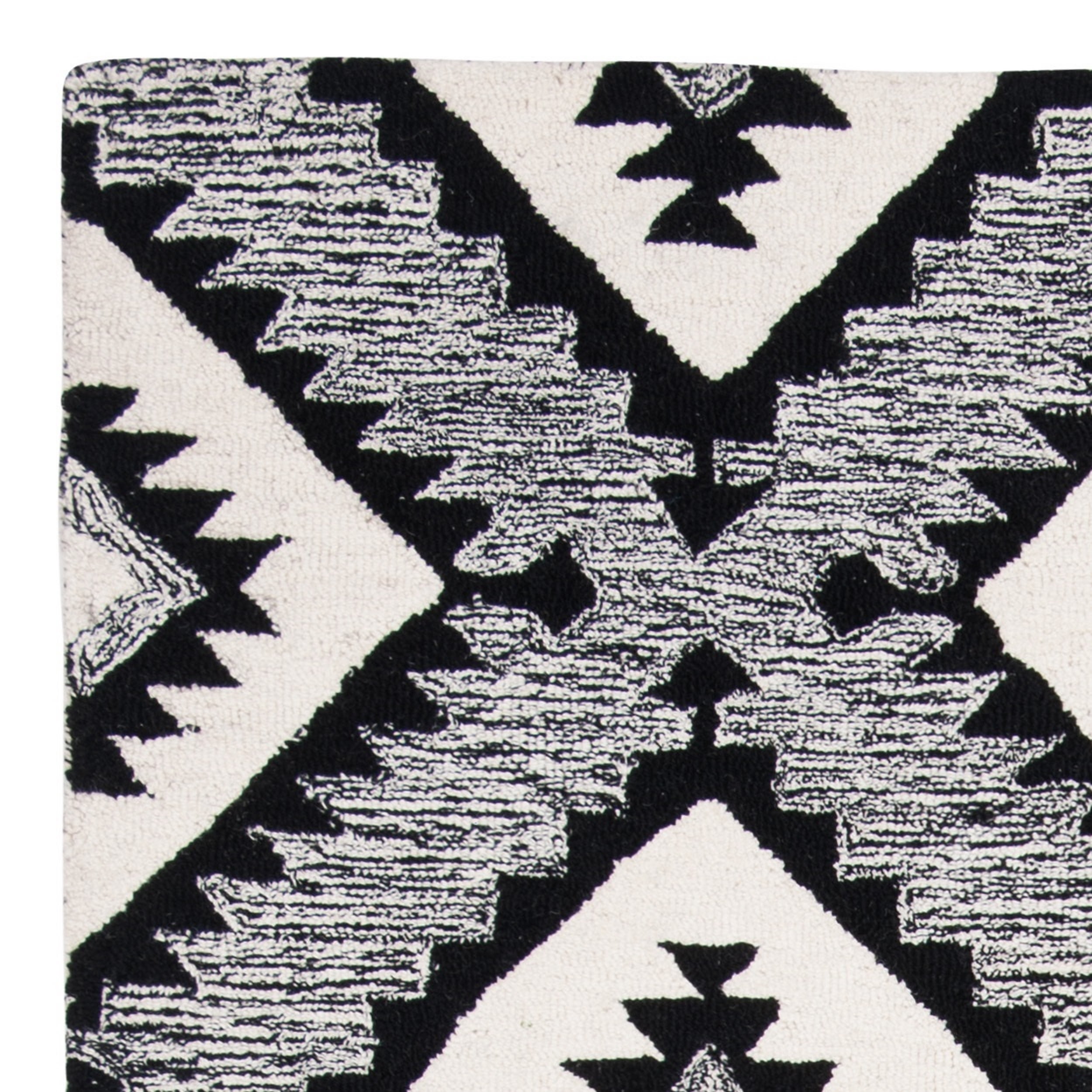 SAFAVIEH Aspen Michaelangelo Southwestern Wool Area Rug, Charcoal/Black, 6' x 9'