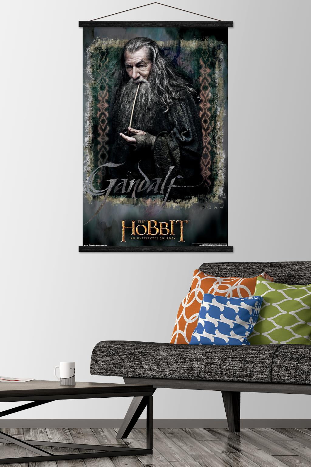 The Hobbit: An Unexpected Journey - Gandalf Wall Poster with Wooden Magnetic Frame, 22.375" x 34"