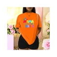 thumbnail image 1 of Camiseta La Mamá Más Bonita Día De Las Madres, regalo del Día de la Madre de la hija, camiseta para mamá Color Anaranjado Talla Chica Marca Emil SaEs, 1 of 4