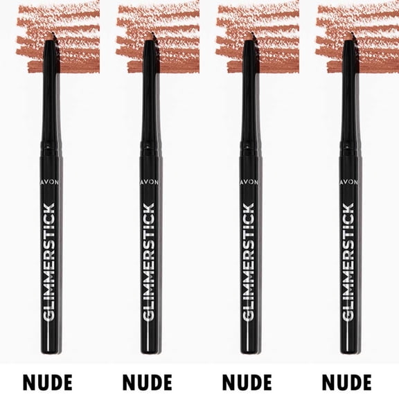 Avon Glimmersticks Retractable Lip Liner / NUDE / SET OF 4