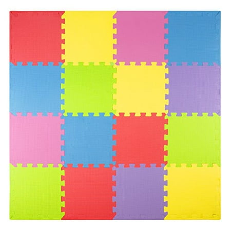 Foam Play Mats 16 Tiles Borders Kids Puzzle Playmat Tiles