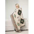 thumbnail image 3 of Rug Blanket Bohemian Tribal Tribal Geometric Pattern Rug with Tassels(Size:130x160cm / 51.1x62.9in), 3 of 5