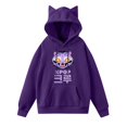 thumbnail image 4 of pop Huntrix Print Cat Ears Hoodie with De-mon Sweatshirt Huntrix Movie Fashion Streetwear Long Sleeve Print Soft Sweatshirt XL, 4 of 4